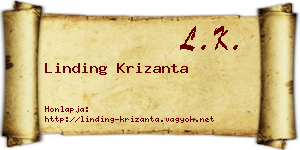 Linding Krizanta névjegykártya